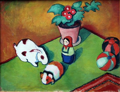 Los juguetes de Little Walter de August Macke